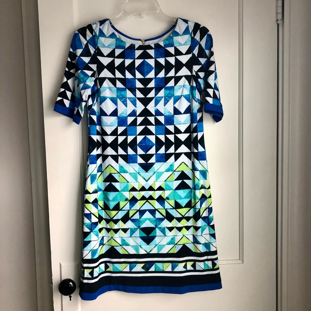 Eliza J Geometric Shift Dress, 8P